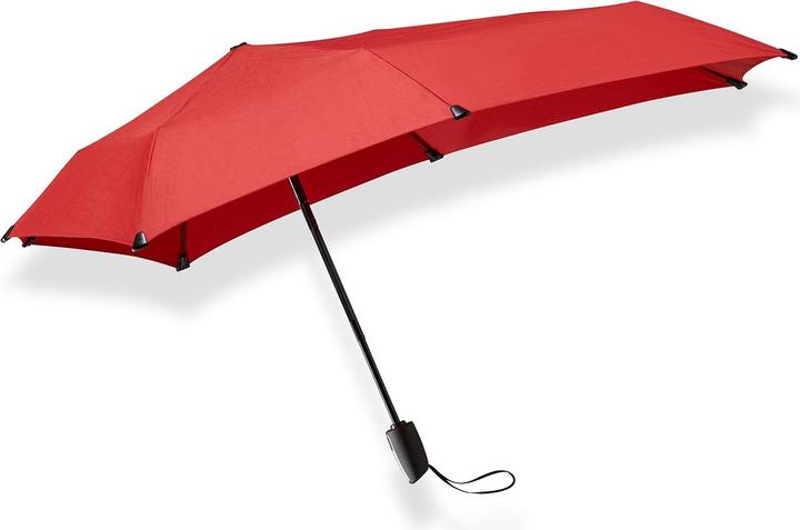 Senz Mini Automatic Foldable Storm Regenschirm, Passion Rot