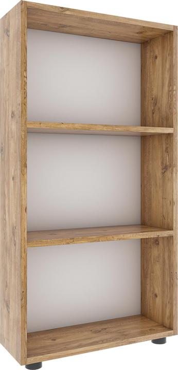Produktbild VCM Holz Aufbewahrung Stand Regal Bücherregal Deko Bücher Standregal Bulas 3 Fächer (56 x 20 x 108 cm)