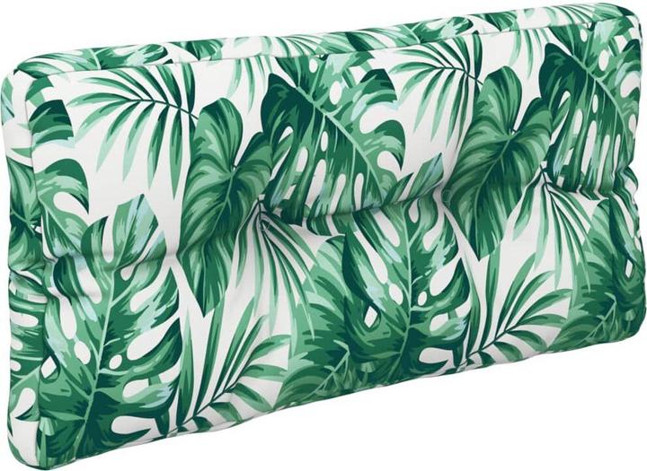 Produktbild VidaXL Palettenkissen Palettenpolster Palettensofa Rückenkissen Blattmuster (70 x 40 x 12 cm)