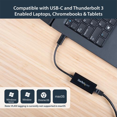 Produktbild StarTech USB-C to Gigabit Adapter (USB-C, RJ45 (1x))