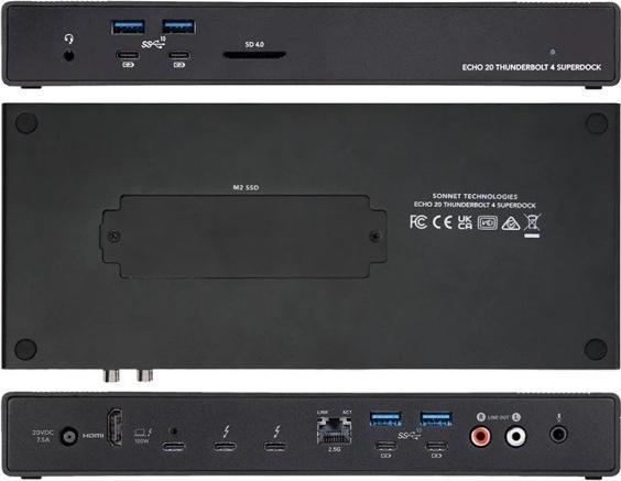Produktbild Sonnet Echo 20 Thunderbolt 4 SuperDock (Thunderbolt, 20 Ports)