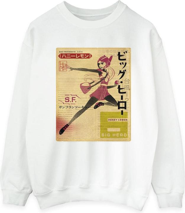 Produktbild Disney Big Hero 6 Baymax Honey Lemon Newspaper Sweatshirt (XXL)
