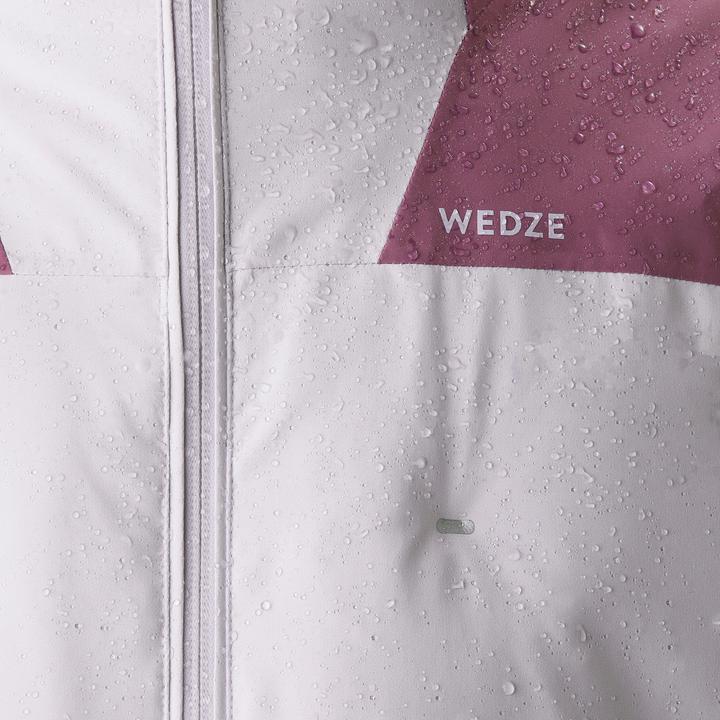 Actual product image Wedze Children's ski jacket padded warm waterproof - Piste 500 pink (146)