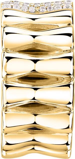 Produktbild Morellato Essenza SAWA19 Recycled Silver Modern Gold Plated Ring - Circuit: 52 mm (52, 925 Silber)