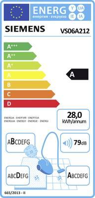 Energy Label Siemens Vs06a212