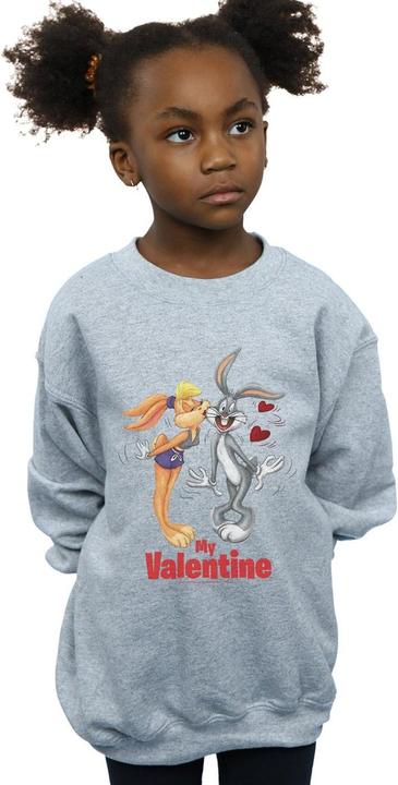 Actual product image Looney Tunes Girls Bugs Bunny And Lola Valentine's Day Sweatshirt (152, 158)