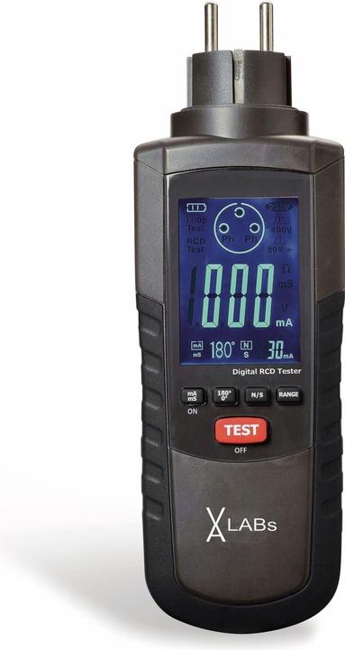Image du produit Testeur RCD GT0010, LABs 195 - 253 V AC
