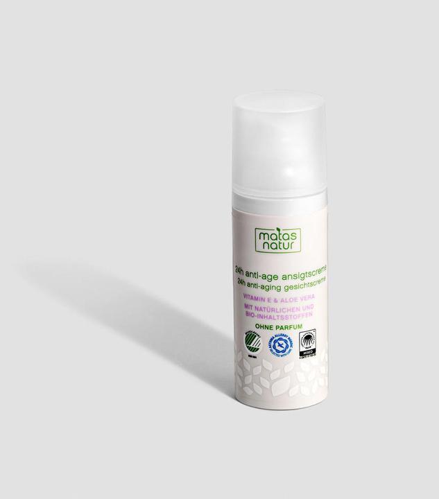 Produktbild Matas Natur 24H Anti-Age Gesichtscreme mit Bio-Aloe Vera und Vitamin E (50 ml, 24h Creme)