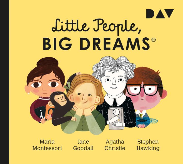 Actual product image Little People, Big Dreams - Part 1: Maria Montessori, Jane Goodall, Agatha Christie, Stephen (María Isabel Sánchez Vegara, German)