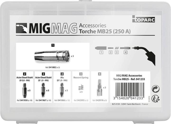 Immagine prodotto GYS Set di accessori per torcia MIG 250A