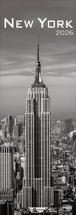 Actual product image New York Vertical Kalender 2026 (24.5 x 69 cm, No binding, German)