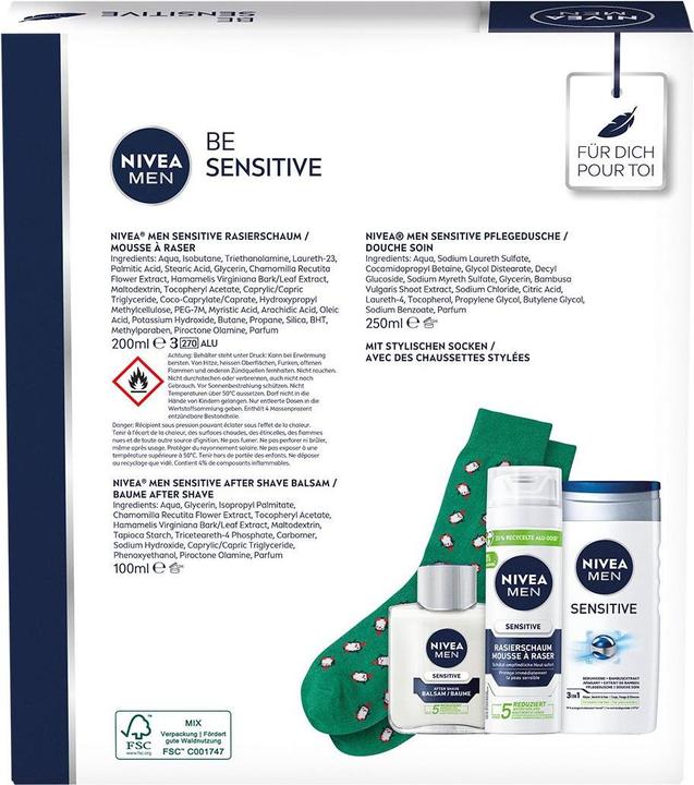 Produktbild Nivea Men MEN Geschenkset Be Sensitive (Körperpflegeset)