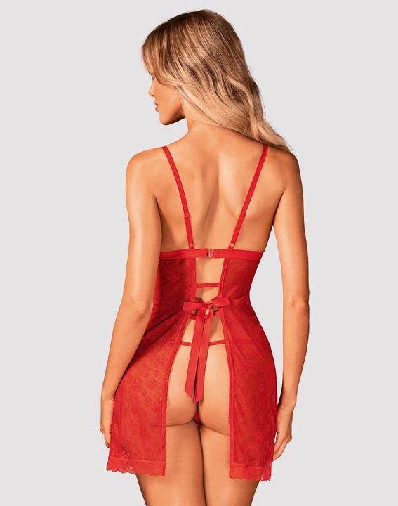 Productafbeelding Obsessive Claussica Babydoll, string XL/2XL (L, XL)