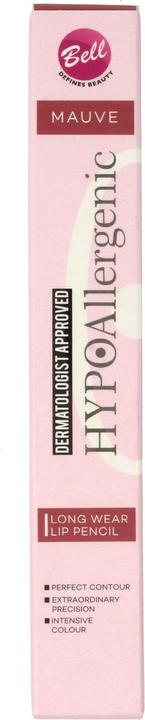 Actual product image Bell Cosmetics Hypoallergenic Lip Pencil Long Lasting Lipliner 06 Mauve 0.3g (06 Mauve)
