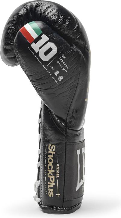 Immagine prodotto Leone Guantoni da boxe Shock Plus GN102L Nero (10 OZ, Taglia unica)