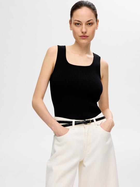 Actual product image Selected Femme Ribbed tank top (L)