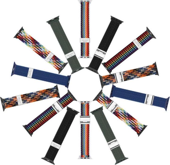 Actual product image Dux Ducis Mixture Pro Strap Apple Watch 42mm/44mm/45mm/49mm - Blue (42 mm, 44 mm, 45 mm, 49 mm, Nylon)
