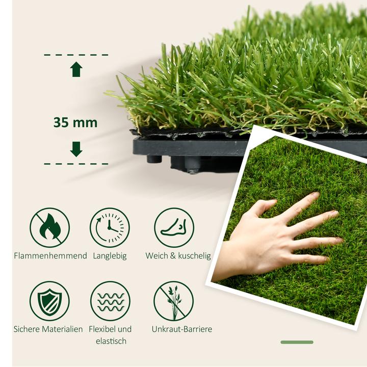 Actual product image Outsunny Artificial turf (10 x, 30 x 30 cm)