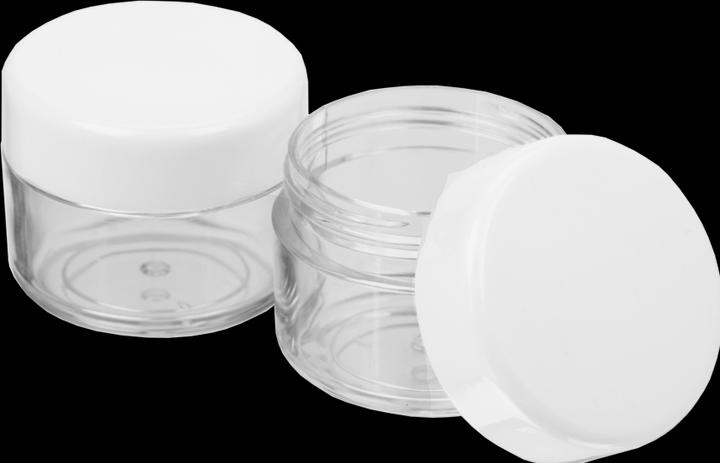 Immagine prodotto Vasetto per cosmetici, plastica, coperchio bianco, per 20 ml, Ø 4 cm, altezza: 3,2 cm