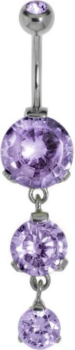 Bijouteria Bauchpiercing (Edelstahl, Messing, Kristall)