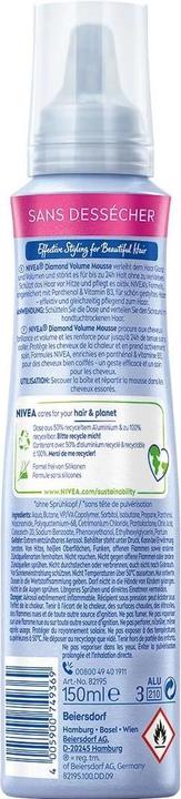 Produktbild NIVEA Diamant Volumen Schaumfestiger (150 ml, Volumenschaum)