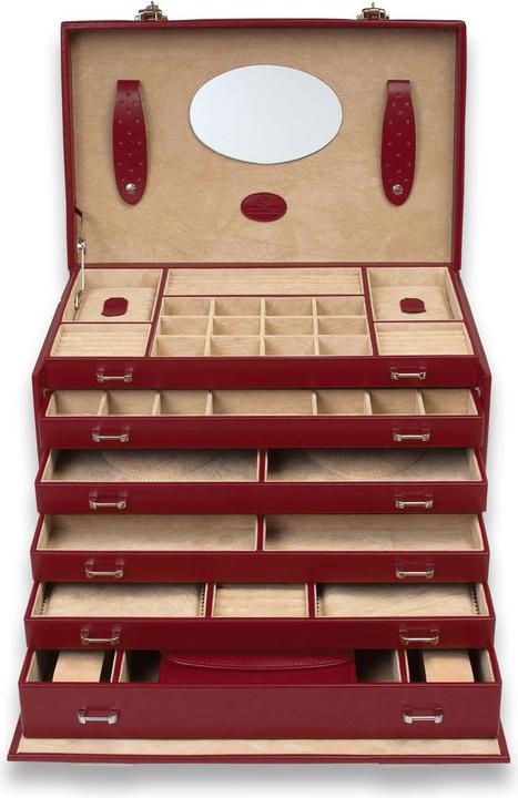 Actual product image Windrose Jewelry box Merino 4 - Red