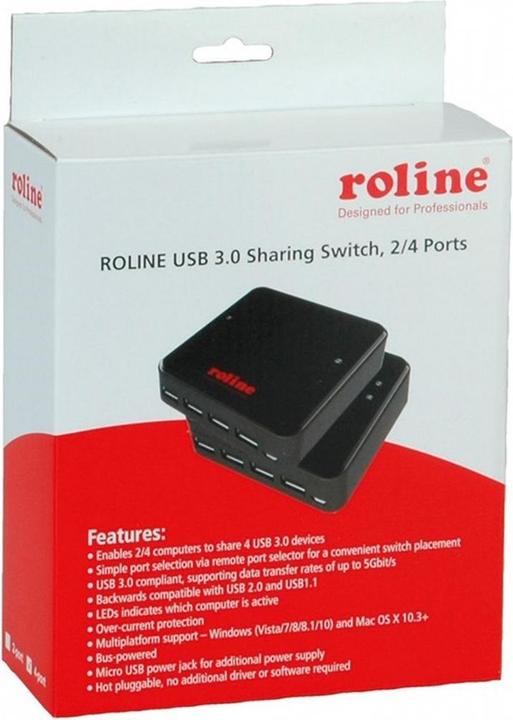 Immagine prodotto Roline Sharing Switch (USB-B, 4 Porti)