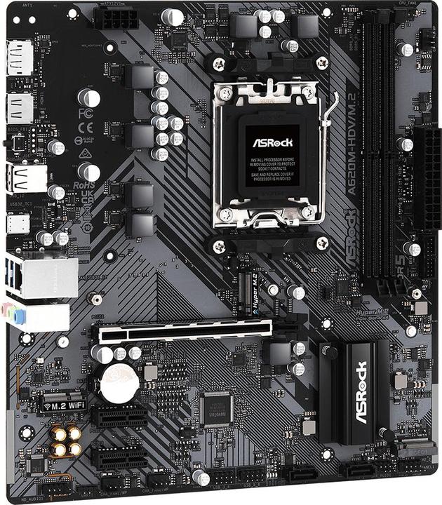 Actual product image AsRock A620M-HDV/M.2 (AM5, AMD A620, mATX)