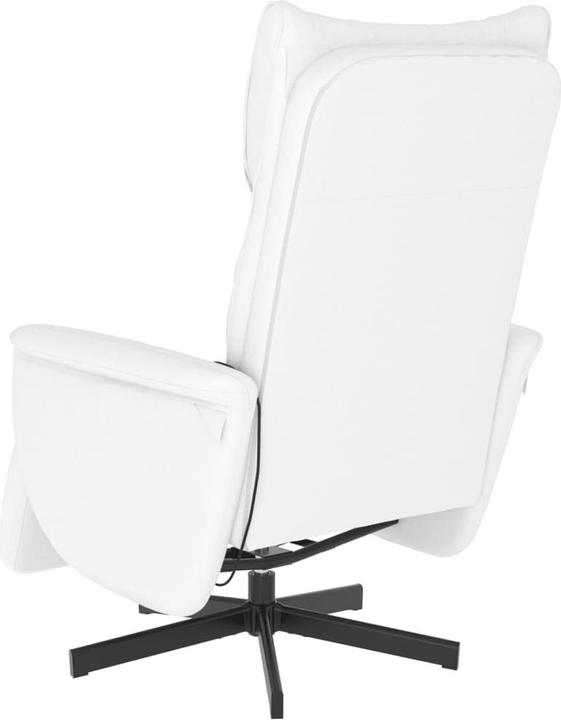 Produktbild VidaXL Massagesessel mit Fussteil Weiss Kunstleder,Farbe