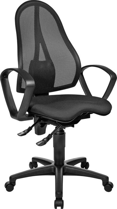 Produktbild Schäfer Shop Bürostuhl BALANCE 400 NET, Permanentkontakt, mit Armlehnen, Fitness-Orthositz