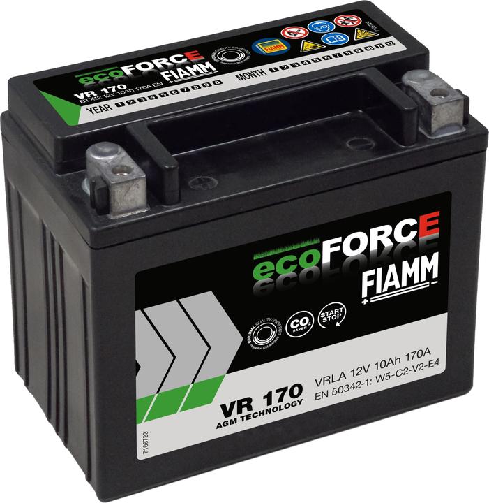 Actual product image Fiamm BATTERY VR170 10 AH 170 A. 12 V