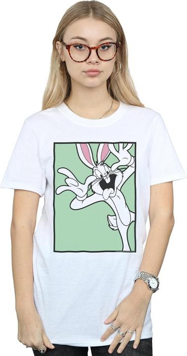 Immagine prodotto Looney Tunes Bugs Bunny Funny Face Maglietta Ampia Donna (L)