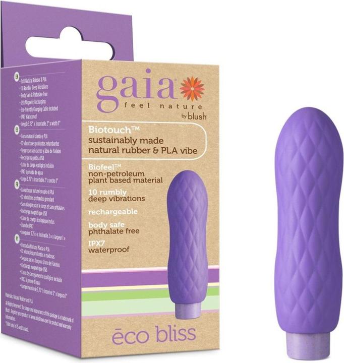 Actual product image Gaia Eco Bliss Vibrator - Lilac