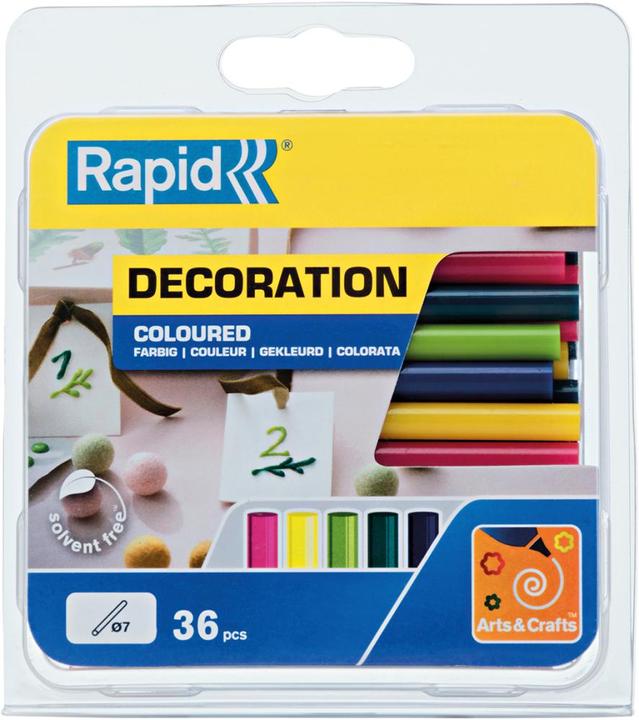 Immagine prodotto Rapid Colla stick colorata moderna Ø7x90mm 36 pezzi