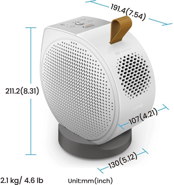 Actual product image BenQ GV50 (Full HD, 500 lm, 1.2:1)