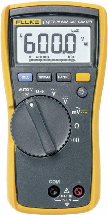 Immagine prodotto Fluke 114 Multimetro portatile calibrato (ISO) digitale CAT III 600V Display (conteggi): 6000 (CAT III 600V)