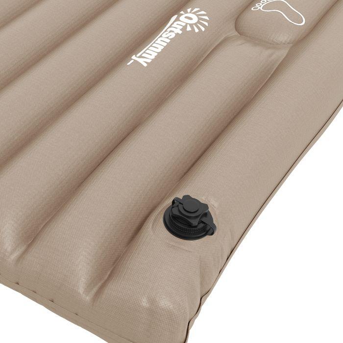 Produktbild Swisshandel24 Luftmatratze Gästematratze Gästebett, inkl. Fusspumpe, wasserabweisend, 195cmx 70cmx10cm, Khaki