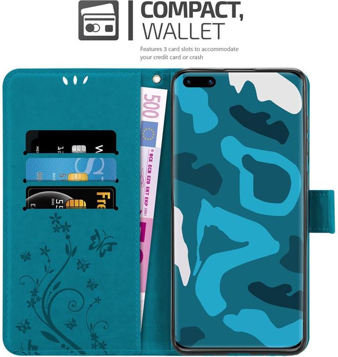 Productafbeelding Cadorabo Bloemen Boekomslag (Huawei P40 Pro)