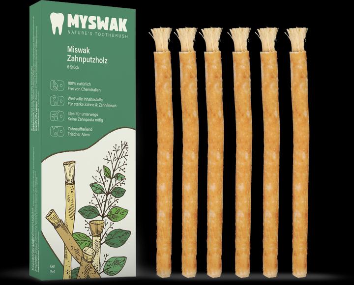 Immagine prodotto Miswak Spazzolino da denti in legno (6 x)