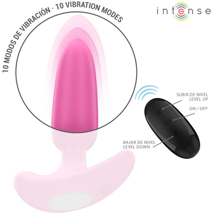 Image du produit Intense Ross Anal Plug 10 Vibrations Rose Télécommande