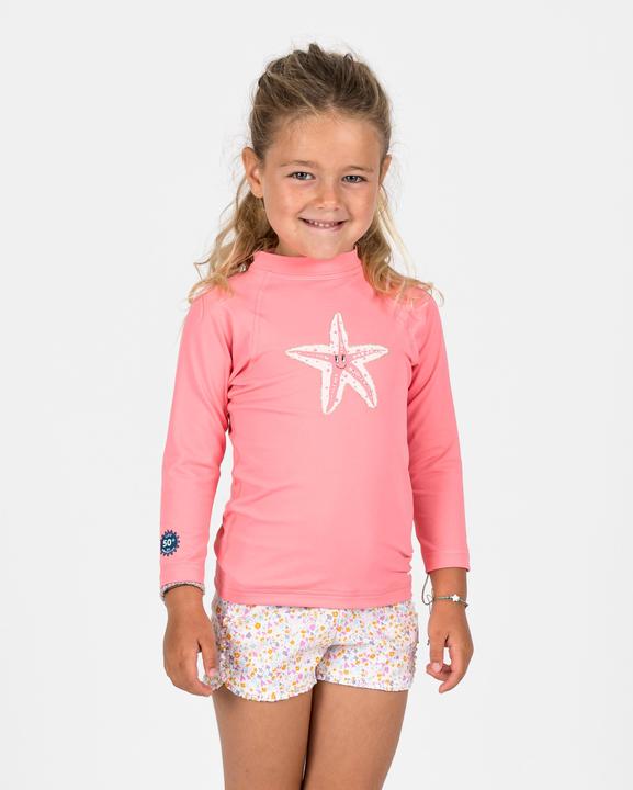 Nabaiji Schwimmshorts Baby/Kinder - Print Blumen weiss/rosa