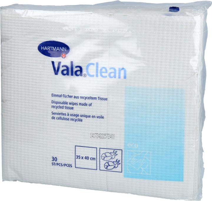 Image du produit Hartmann Vala Clean lingettes jetables en tissu recyclé 35 x 40 cm, 30 lingettes (30 x)