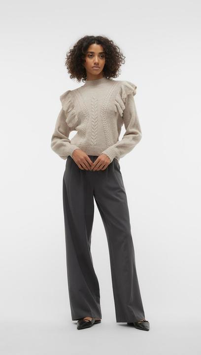 Immagine prodotto Vero Moda Maglia con collo alto e manica a palloncino (L)