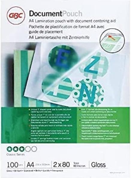 Image du produit GBC Film de plastification (A4, 100 pièce(s), 80 µm)