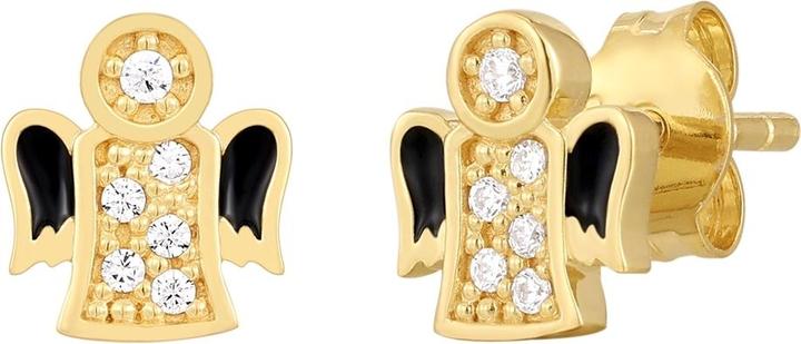 Actual product image Glanzstücke München Ladies Angel Sterling Silver Cubic Zirconia Yellow Gold - 33870 (Sterling Silver)