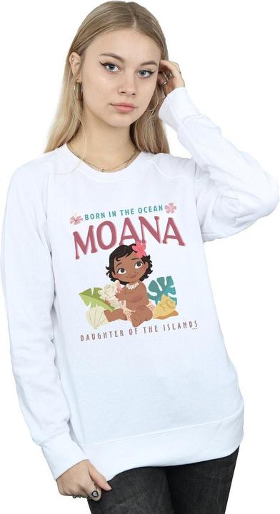 Actual product image Disney Womens/Ladies Moana Born In The Ocean Sweatshirt (XXL)