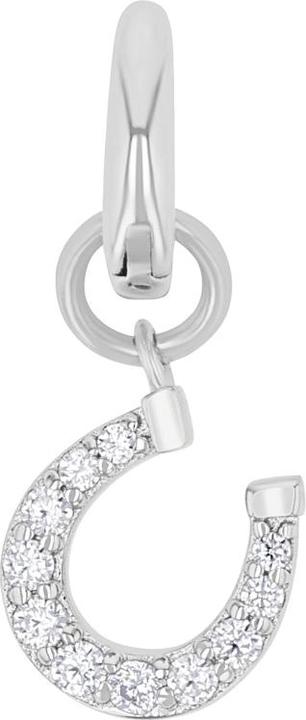 Produktbild Amor Charms für Damen, 925 Sterling Silber, Zirkonia synth. | Hufeisen (Silber 925)