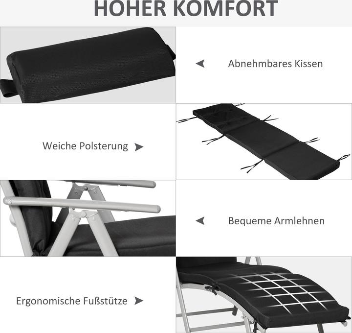 Produktbild Outsunny Sonnenliege (180 cm)