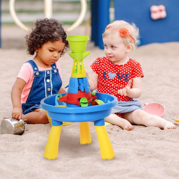 Immagine prodotto Swisshandel24 Tavolo da gioco con sabbia e acqua per bambini Tavolo da gioco per esterni Tavolo da sabbia per