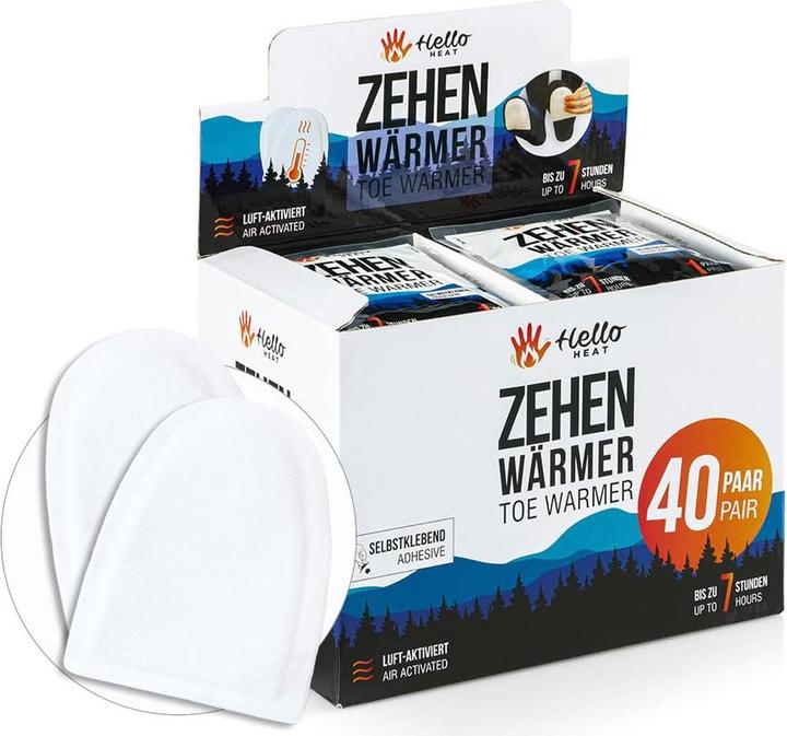 Hello Heat 40 Paar Zehenwärmer